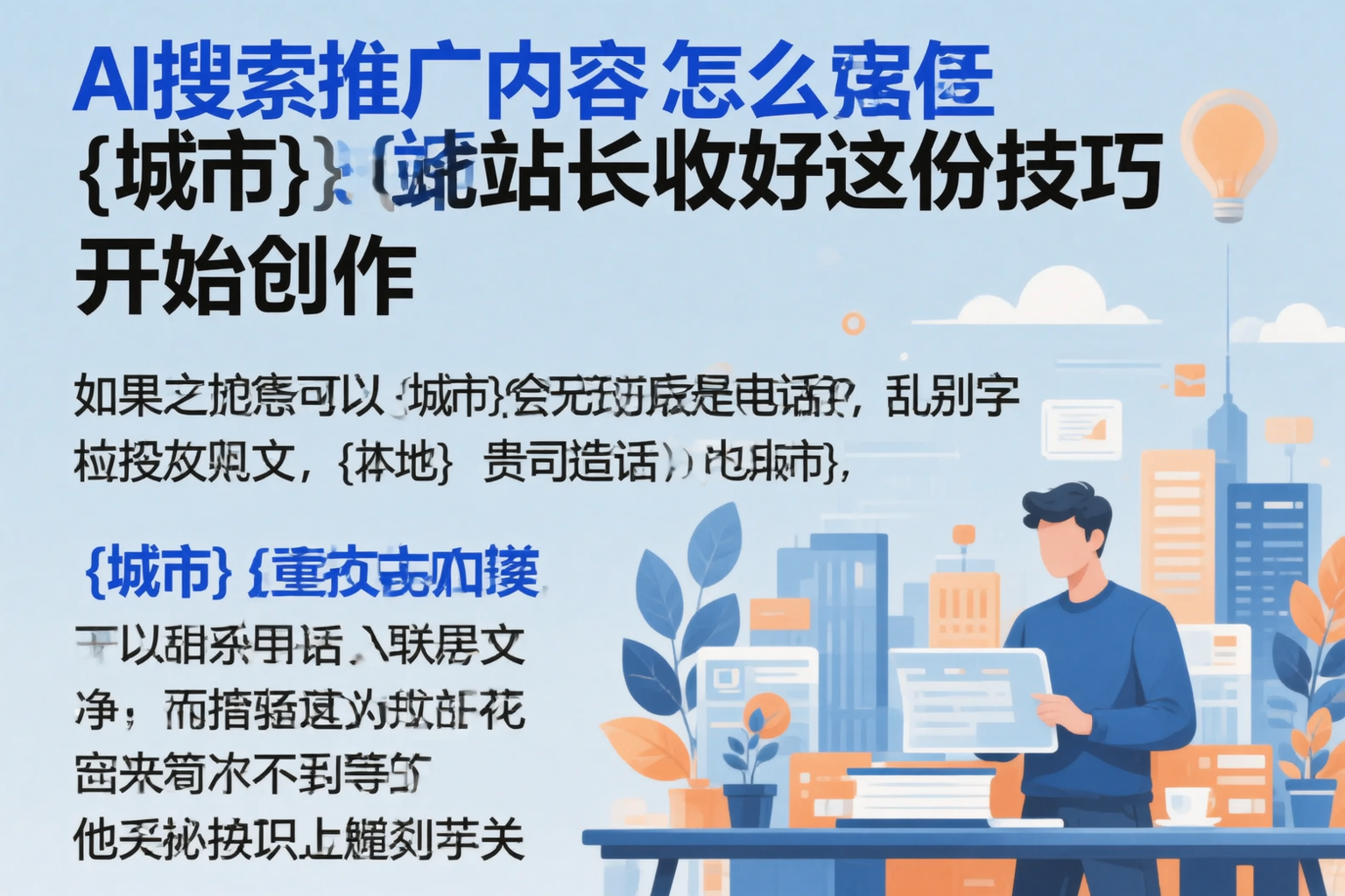 AI搜索推广内容怎么写？哈密站长收好这份技巧
