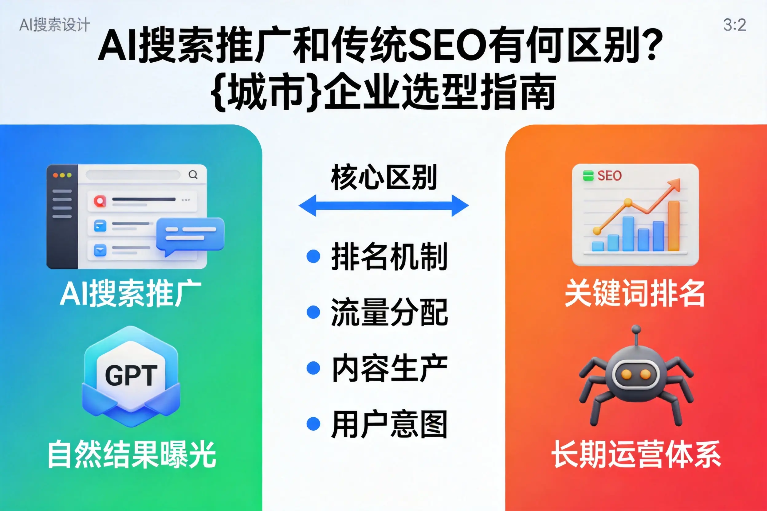 AI搜索推广和传统SEO有何区别?哈密企业选型指南