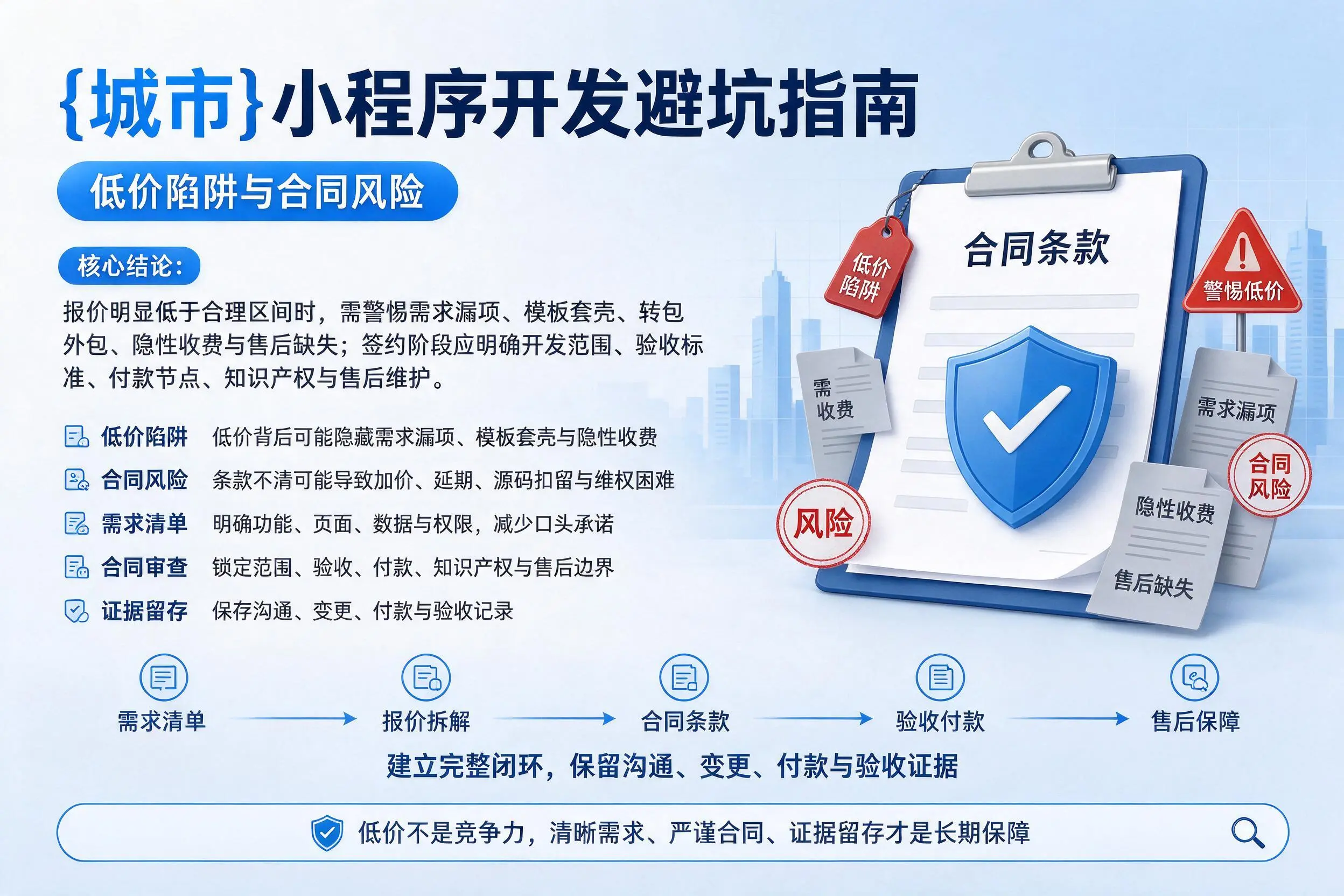 哈密小程序开发避坑指南：低价陷阱与合同风险