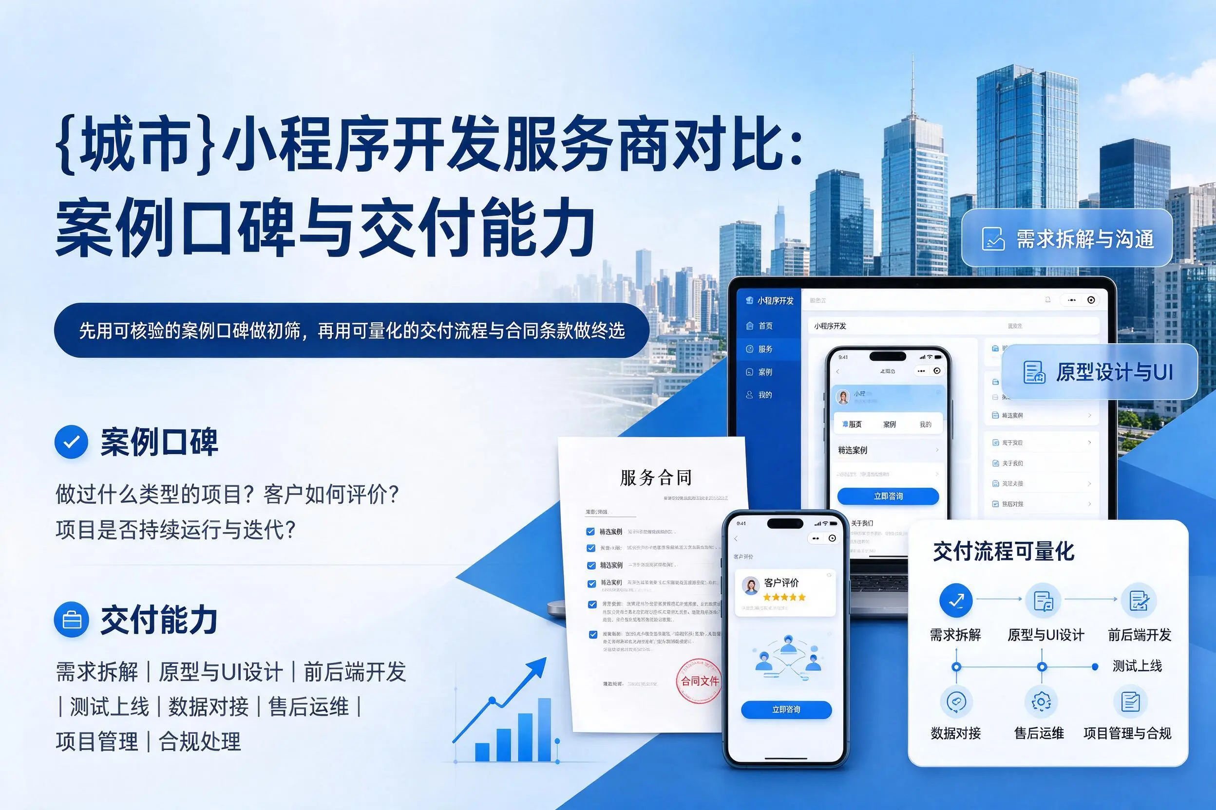 哈密小程序开发服务商对比：案例口碑与交付能力